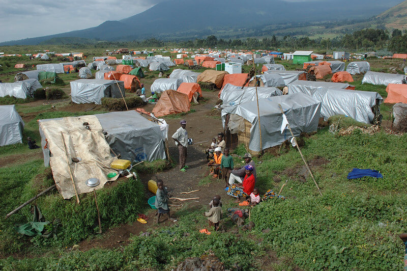 Kibumba is a displaced persons camp about forty minutes north of Goma.
