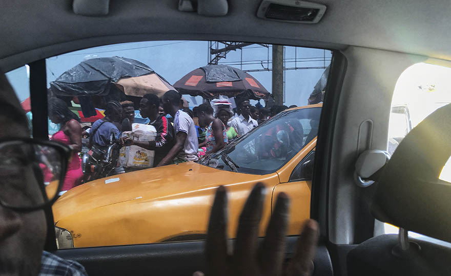 Rush-hour in Monrovia.