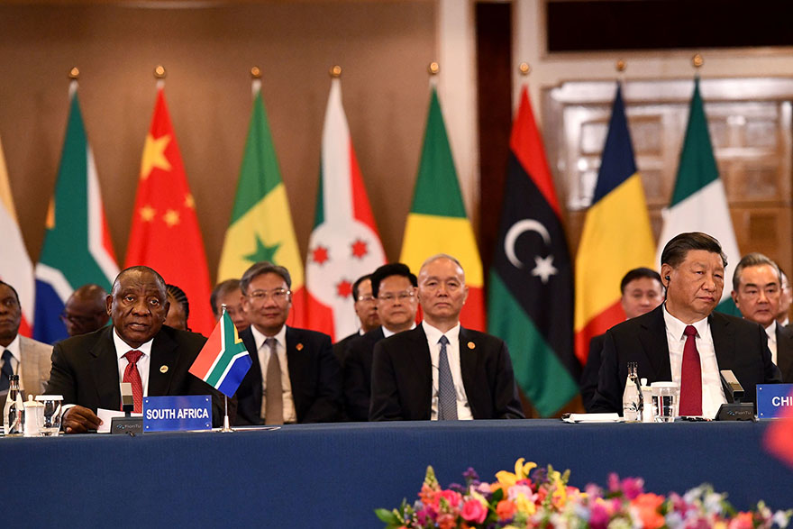 resident Cyril Ramaphosa and President Xi Jinping Co-Chair the China - Africa Leaders Round Table at the conclusion of the 15th BRICS SUMMIT in Johannesburg, 24 Aug 2023. [Photo: GCIS]