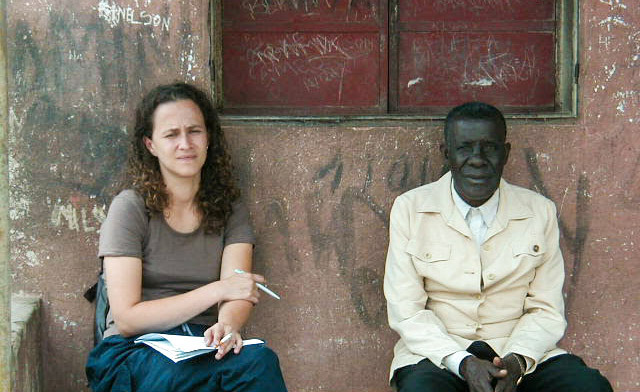 Cristina Udelsmann Rodrigues during her first research project in Luanda, Angola.